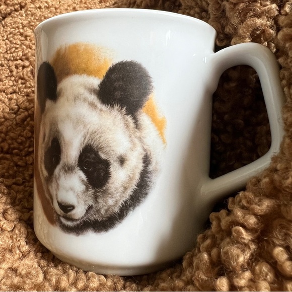 Reutter Porzellan Midcentury Modern Giant Panda Vintage Coffee Tea Mug 1950s - Picture 5 of 13